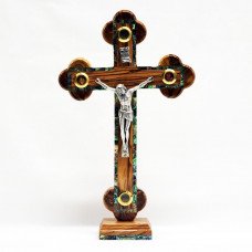 Crucifix on a Stand with Mother of Pearl R1