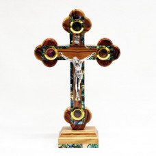 Crucifix on a Stand with Mother of Pearl R3