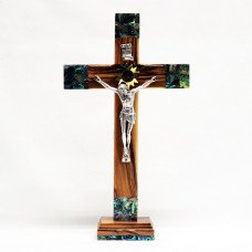Crucifix on a Stand with Mother of Pearl L1